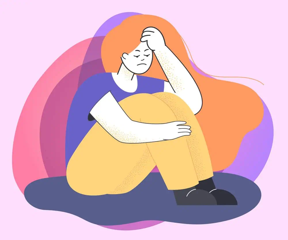 depressió dona deprimida seguda al terra